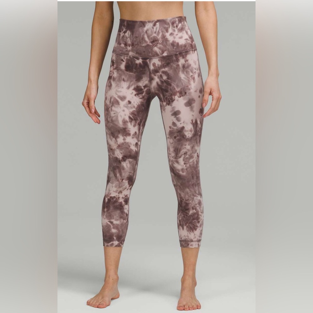 🌼Lululemon Diamond Dye Mink Bery Lunar Shadow Grey Align | Size 12,  23 Inseam